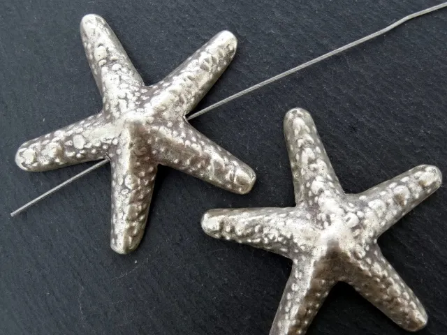 Silver Pendant Sea Star, Color: SILVER 925, Size: ±40mm, Qty: 1 pc.