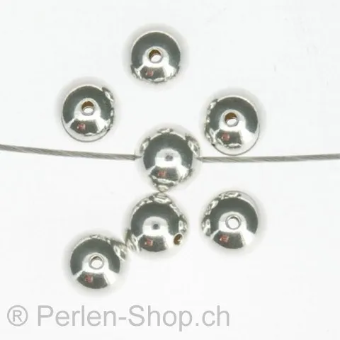 Perlen rund, 7mm, SILBER 925, 1 Stk.
