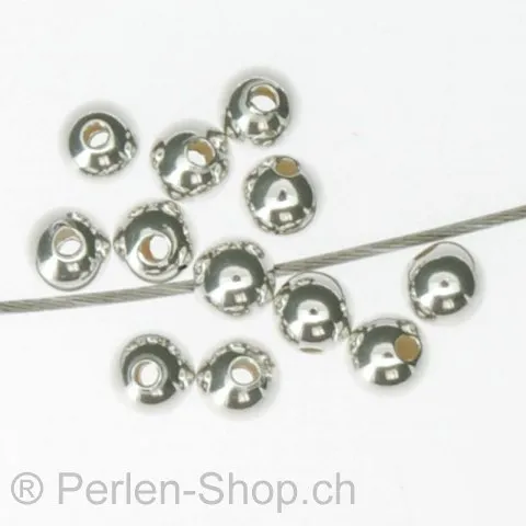Perlen rund, 4mm, SILBER 925, 1 Stk.