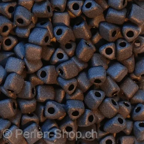 SeedBeads Triangle, black frosted, 2.5mm, 17 gr.