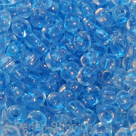 SeedBeads, transp. blue, 3mm, ±17 gr.