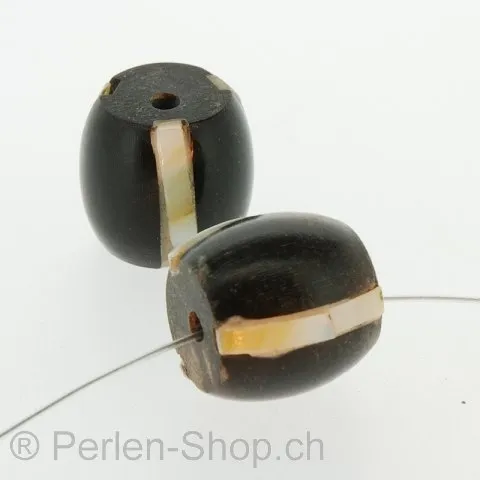 Horn Rolle, Color: Black, Size: ±17 mm, Qty: 2 pc.