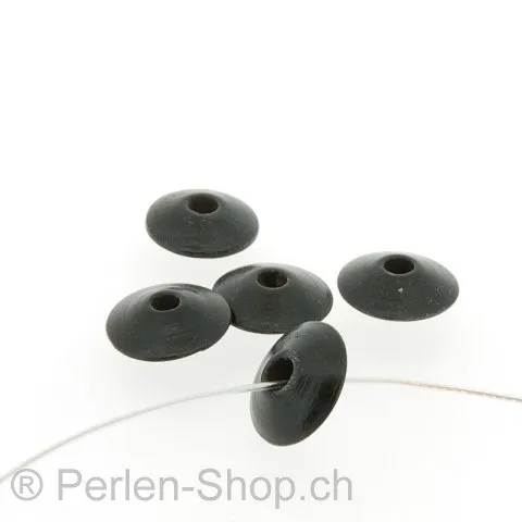 Horn Scheibe, Color: Black, Size: ±12 mm, Qty: 10 pc.