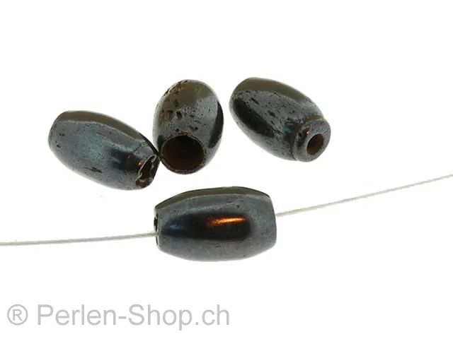 Bone Beads Olive, Color: Black, Size: ±12mm, Qty: 5 pc.