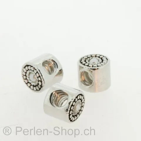 Troll-Beads Style pendentif à vis cylindre, argent, ±10x9mm, 1 pcs.