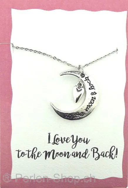 Collier Amitié - I Love you to the Moon and Back!, Quantite: 1 pcs.