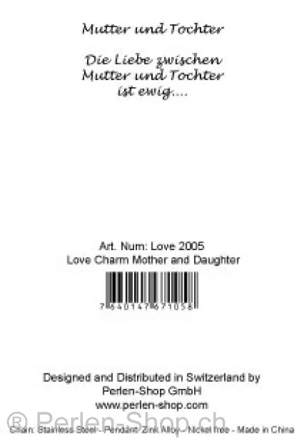 Collier Amitié - Mother and Daughter, Quantite: 1 pcs.