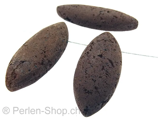 Lava Horse Eye, Color: Brown, Size: ±50x9mm, Qty: 1 pc.