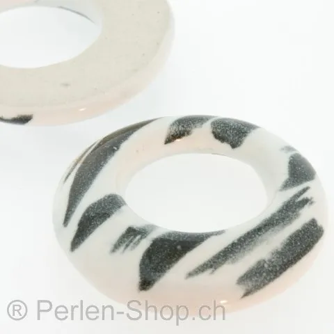 Keramik Ring, Color: Weiss, Size: 45 mm, Qty: 2 pc.