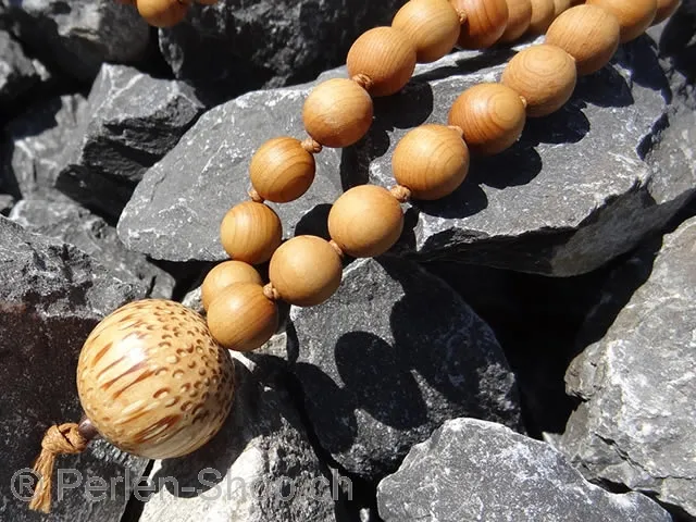 Prayer Beads, Mala hand knotted, Color: brown, Size: ±107cm, Qty: 1 pc.