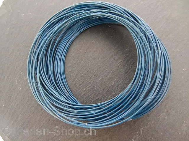 Bracelet coil springs, Color: blue, Size: ±60mm, Qty: ±10g