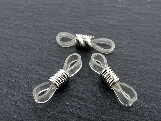 Glasses Connector, Color: grey, Size: 22 mm, Qty: 6 pc.