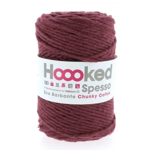 Hoooked Wolle Spesso Makramee Rope, Farbe: Berry, Gewicht: 500g, Menge: 1 Stk.