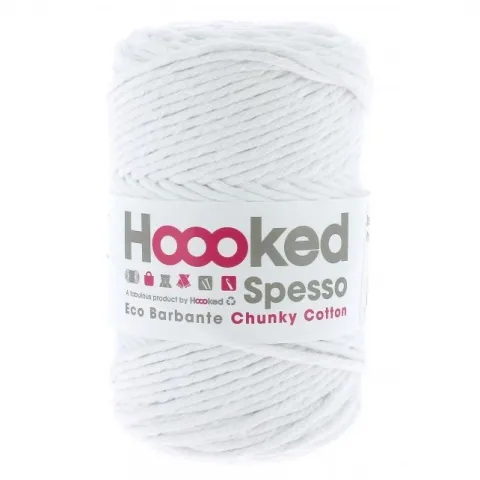 Hoooked Wolle Spesso Makramee Rope, Farbe: Weiss, Gewicht: 500g, Menge: 1 Stk.