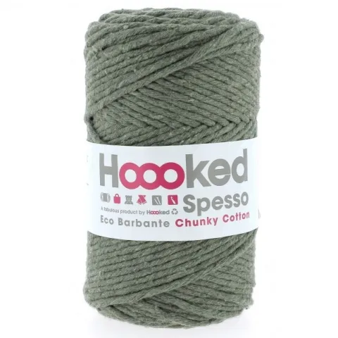 Hoooked Wolle Spesso Makramee Rope, Farbe: Olivgrün, Gewicht: 500g, Menge: 1 Stk.