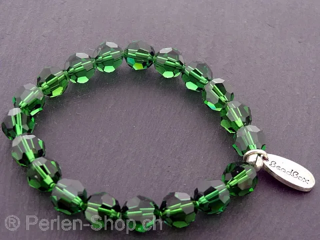 Swarovski Bracelet 10 mm in Dark Moss Green