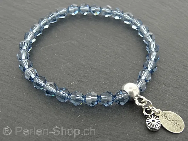 Swarovski Bracelet 6 mm in Denim Blue