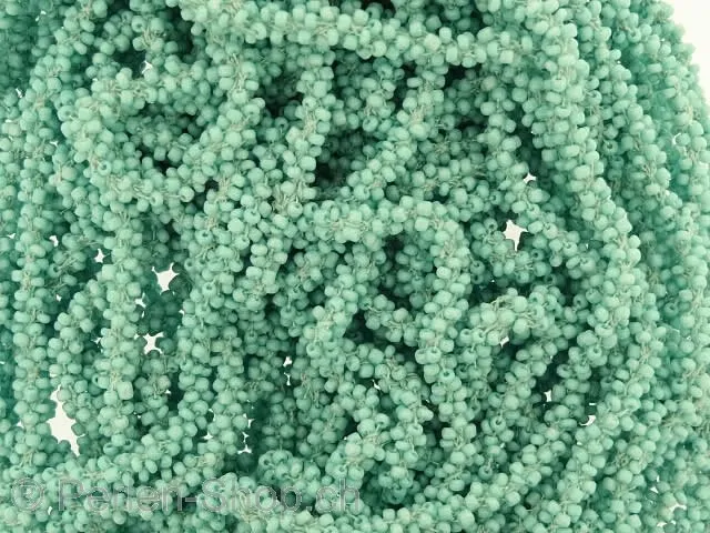 SeedBeads-Cord, Color: light turquoise, Size: ±6mm, Qty: 10cm