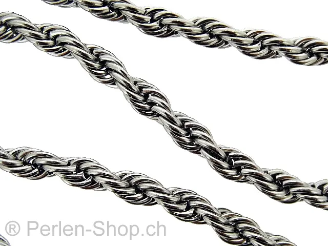 Stainless Steel Biker Jewelry, Color: Paltinum, Thickness: ±7mm, Qty: 1 set
