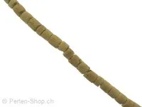 perle rouleau, Couleur: beige, Taille: ±2-3mm, Quantite: 1 String ±60cm