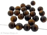 African Rosewood, Color: brown, Size: ±8mm, Qty: 20 pc.