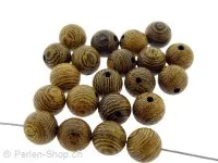 African Sennawood, Color: brown, Size: ±8mm, Qty: 20 pc.