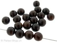 African Ebony Maruwood , Color: brown, Size: ±8mm, Qty: 20 pc.