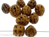 Bodhi Seed, Color: brown, Size: ±17x16mm, Qty: 2 pc.