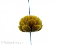 Water Lily plastic, Color: brown, Size: ±17x24mm, Qty: 1 pc.