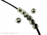 Stainless Steel Bead, Color: Platinum, Size: ±4x5mm, Qty: 5 pc.
