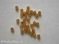 Crimp Beads, 2.5mm, gold color, 100 pc.