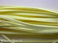 Imitation suede lace, yellow, 3mm, 1 pc.