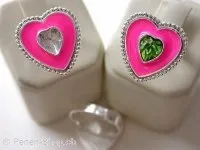 Finger ring Heart adjustably with epoxy to stick, 1 pc.