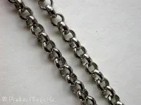 Chain, 5mm, platinum, pro Meter