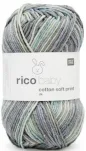 Rico Design Wool Baby Cotton Soft Print DK 50g Grau-Türkis