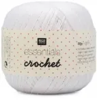 Rico Design Essentials Crochet, weiss, 50g/280m