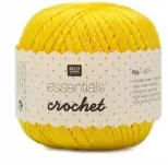 Rico Design Essentials Crochet, gelb, 50g/280m