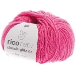 Rico Design Wool Baby Classic Glitz DK 50g Pink