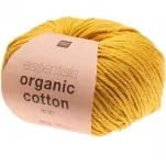Rico Design Essentials Organic Cotton aran senf, 50g/90m