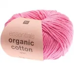 Rico Design Essentials Organic Cotton aran pink, 50g/90m
