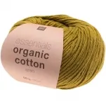 Rico Design Essentials Organic Cotton aran oliv, 50g/90m