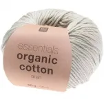 Rico Design Essentials Organic Cotton aran silber, 50g/90m