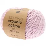 Rico Design Essentials Organic Cotton aran blütenrosa, 50g/90m
