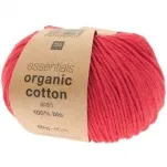 Rico Design Essentials Organic Cotton aran erdbeer, 50g/90m