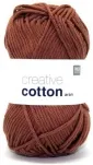 Rico Creative Cotton Aran, nougat 50 g, 85 m, 100 % CO gaze
