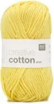Rico Creative Cotton Aran, hellgelb, Grösse: 50 g, 85 m, 100 % CO gaze