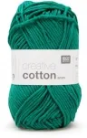 Rico Creative Cotton Aran, smaragd 50 g, 85 m, 100 % CO gaze