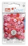 Prym Love Druckknopf Color Snaps, rosa, Grösse: 9 mm, Karte 36 Stk.