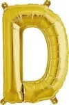 Rico Foil balloon D, gold, Size: ca. 36 cm