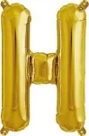 Rico Foil balloon H, gold, Size: ca. 36 cm